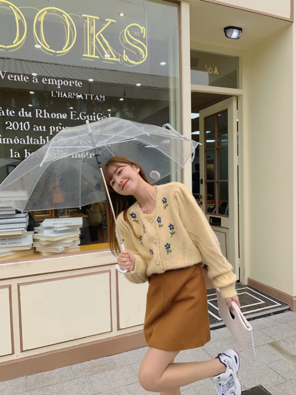 針織衫 +5件下裝，上班上學照著穿好看又時髦