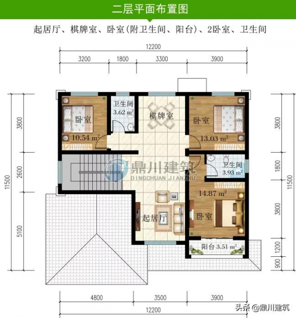 5套二層新中式別墅，四平八穩佈局周正，自有一股穩重的氣度