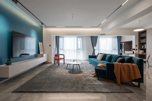 打通4個空間擁有完美客廳，工作收納娛樂一樣不落