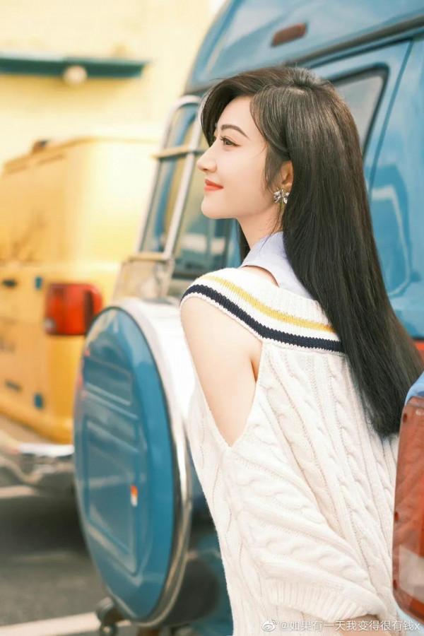 景甜 甜甜說變化最大的就是眉形？