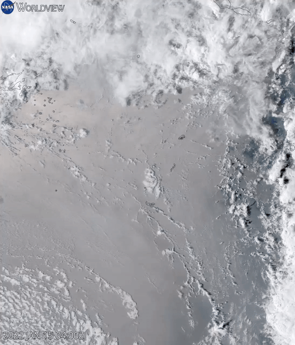 NASA科學家估算湯加的火山爆炸威力達10兆噸