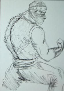 經典遊戲《街頭霸王2》最初的角色草稿，除了春麗就沒一個認識的