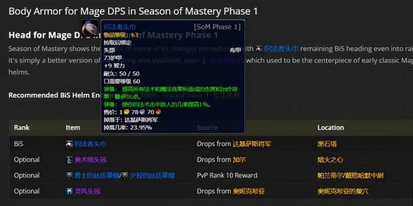 魔獸賽季服法師P1階段配裝分析,8件T1被拋棄,藍裝達成400法傷 魔獸賽季服法師P1階段配裝分析,8件T1被拋棄,藍裝達成400法傷