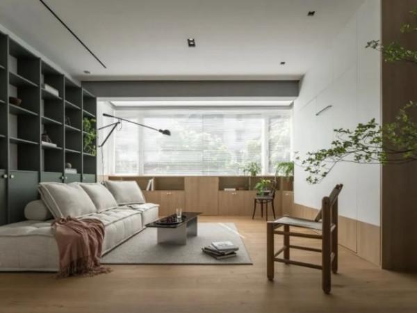 92㎡兩室原木風，入戶鏤空玄關，全開放式餐廚廳，雙蹲便&plus;三分離