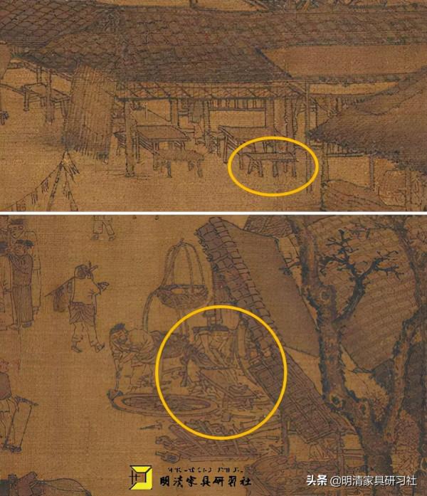 《清明上河圖》中的市井傢俱