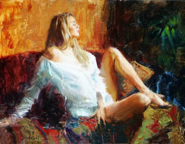 7歲開始學畫，他的女性肖像畫太絕了