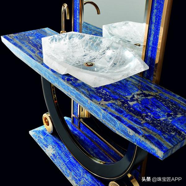 用寶石做裝修？水晶、長石、琥珀、孔雀石……土豪們的家長這樣