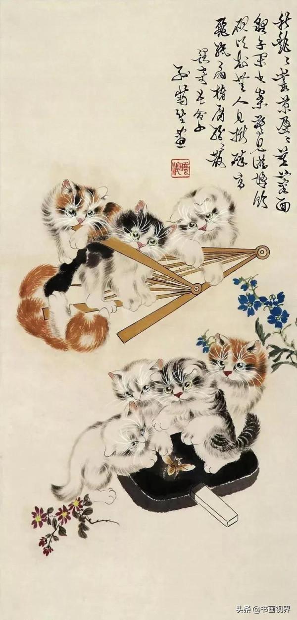 孫菊生筆下的貓有多精彩？看看這46幅國畫吧