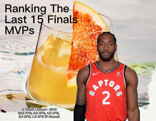 美媒列出了過去15年的總決賽MVP資料，並按實力給他們排名