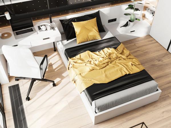 色彩的凝聚力！2間55平時尚小戶型裝修設計