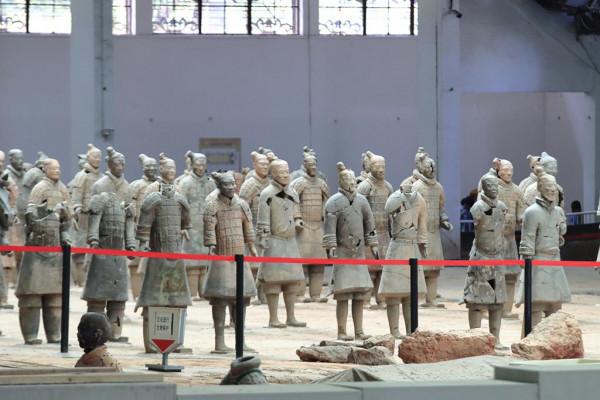 秦始皇兵馬俑博物館迎來眾多遊客
