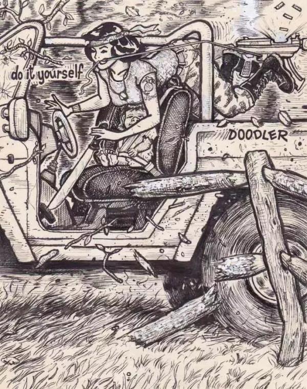 一張未畫完的美女畫像，在畫家的筆下變成了跌宕起伏漫畫故事