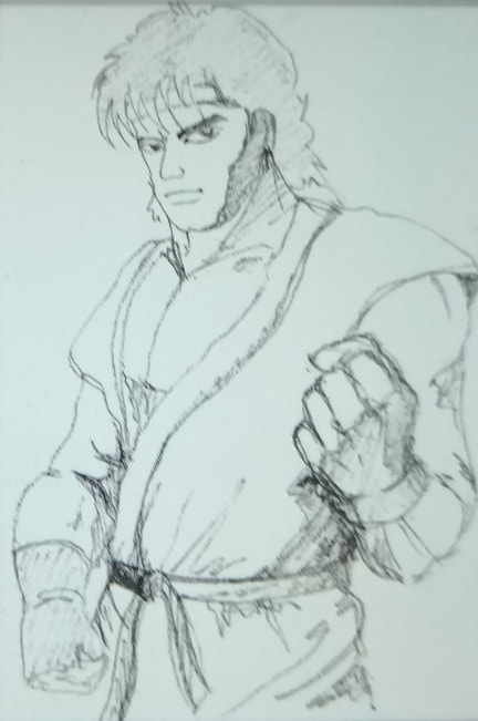 經典遊戲《街頭霸王2》最初的角色草稿，除了春麗就沒一個認識的