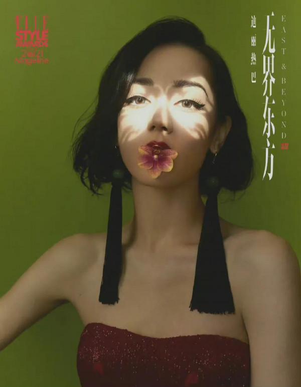 ELLE光影下的明星圖，楊冪驚豔，迪麗熱巴像臉譜，林允直接認不出