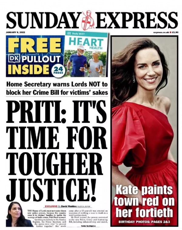 “心機女”到“完美王妃”的逆襲，凱特王妃40歲美照頭版頭條熱議