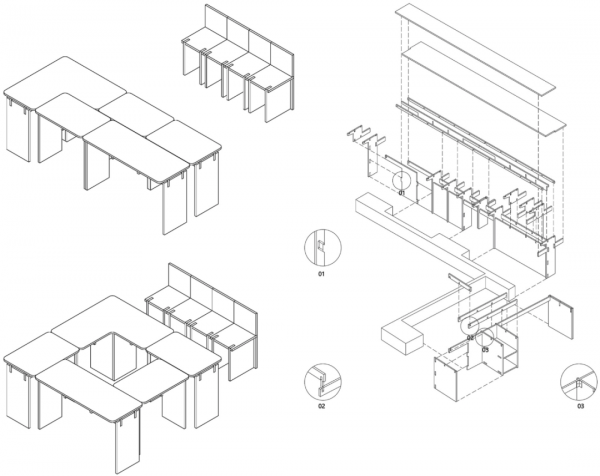定製傢俱組成的靈活藝術空間 - FEI X MIE合作店&sol;共存空間 &sol; 泥木建築工作室