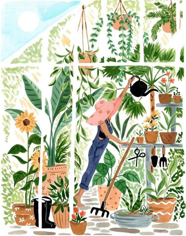 插畫師 Sabina Fenn 的水彩作品欣賞