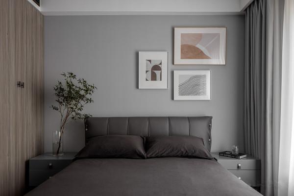 138平現代風格,打破原始戶型的散亂,利用經典黑白灰構造精緻美家