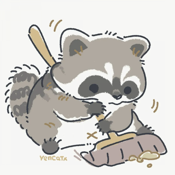 小浣熊超可愛，已經被萌哭了