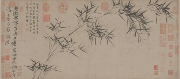 每日中華名畫｜倪瓚《竹枝圖》