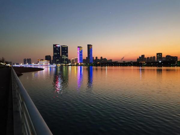 日照萬平口瀉湖夕照 日照萬平口瀉湖夕照