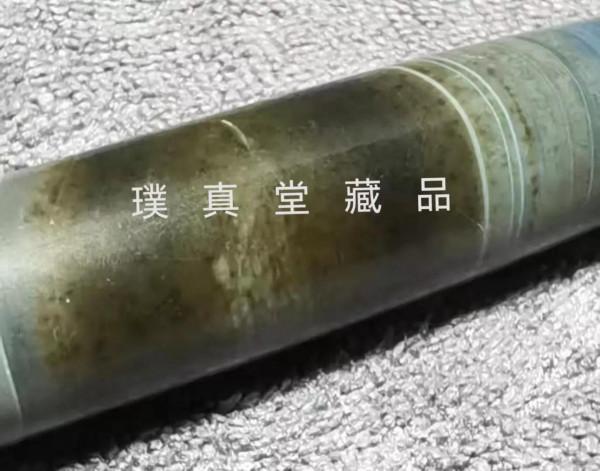 霧裡看花說天珠(六)藍沁黑褐沁帶硃砂纏絲瑪瑙大長管珠 霧裡看花說天珠(六)藍沁黑褐沁帶硃砂纏絲瑪瑙大長管珠