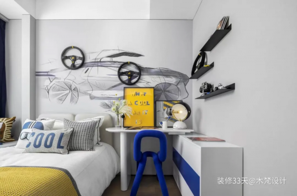 104平現代混搭軟裝改造三室