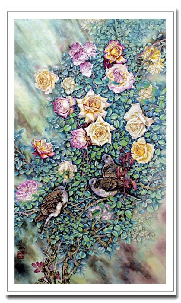 國畫名家陳東山工筆花鳥