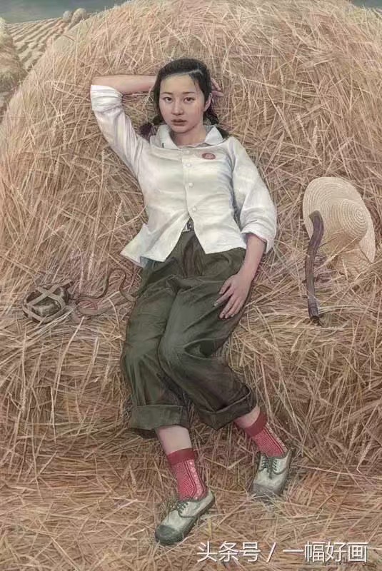 著名油畫家陳大中作品（紅衛兵）