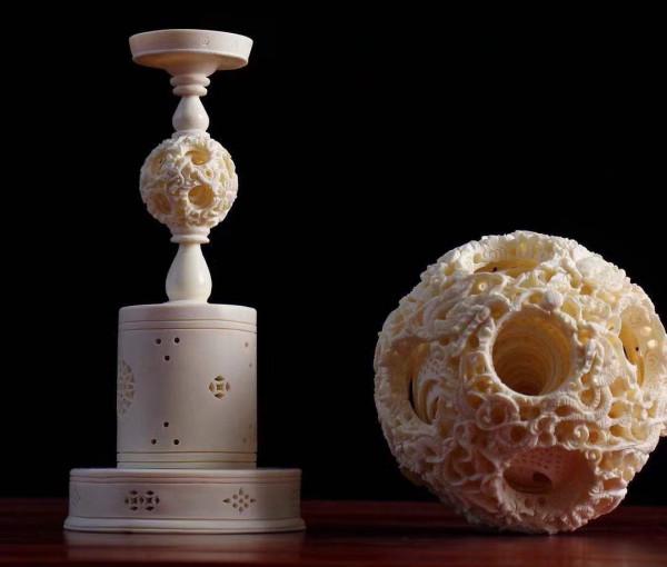 中華神工——猛獁牙雕鬼工球！陳德志大師作品