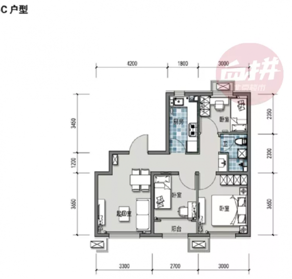 均價4&period;3萬&sol;平，三環共有產權房之光戶型圖曝光！最小兩居僅319套