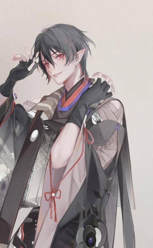 手繪動漫帥哥美男圖片桌布