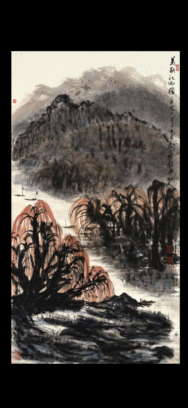 國畫大家朱祖國和國畫大家陳家泠二人山水畫作品氣勢恢弘童趣盎然 國畫大家朱祖國和國畫大家陳家泠二人山水畫作品氣勢恢弘童趣盎然