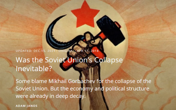 文揚：蘇聯解體之謎，透過中國的成功而解開