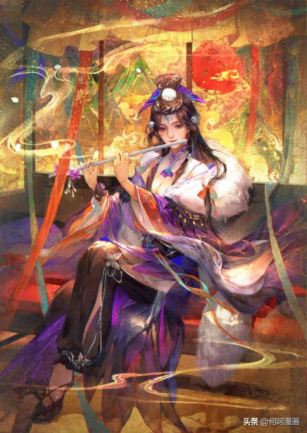 造型漂亮色彩唯美的一組國風（古典）人物插畫作品！讓人賞心悅目