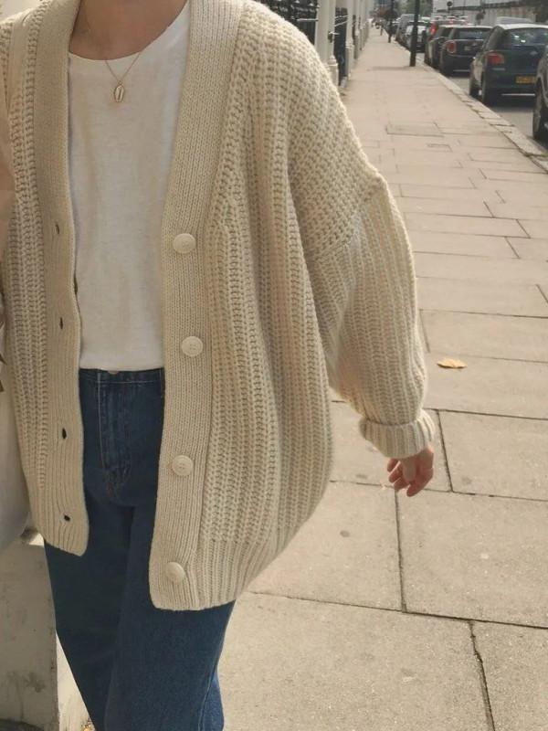 顯瘦又顯氣質，這樣的法式毛衣，給我100件都不夠