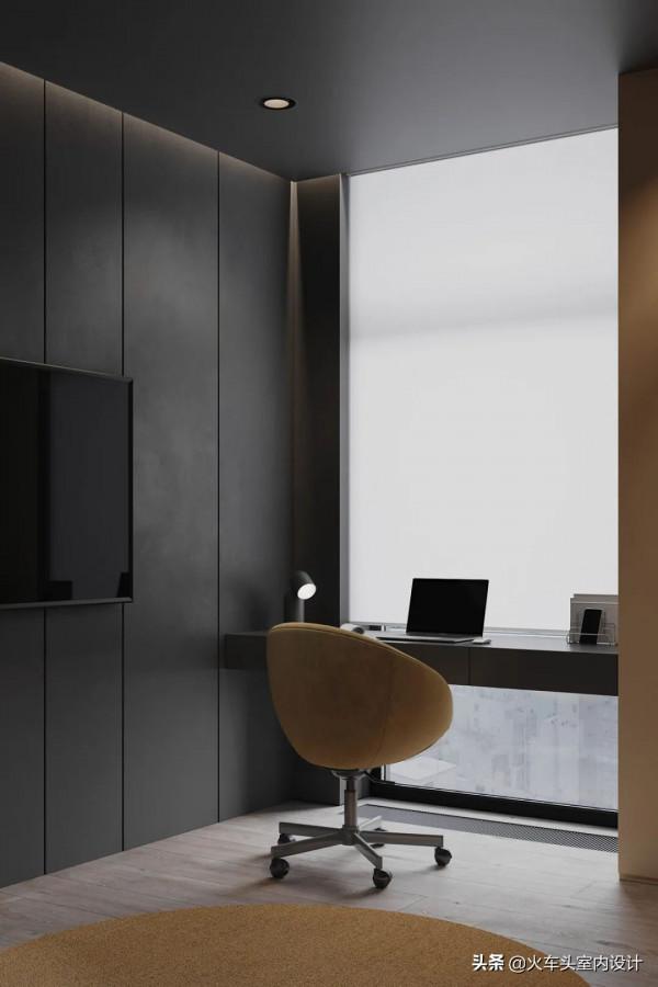 高階黑公寓設計，酷