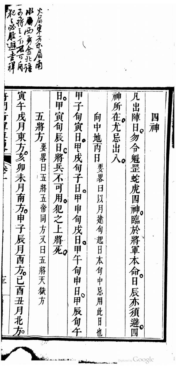 清道光刻本奇門行軍要略 清道光刻本奇門行軍要略