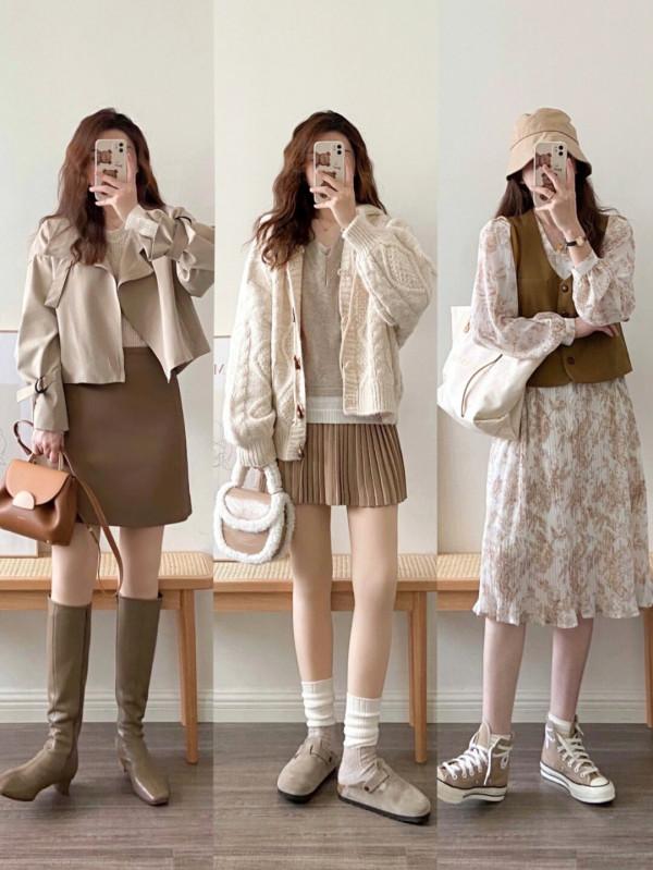 秋天的時尚感怎能少了奶茶色？跟著博主學搭配，每一套都溫柔軟萌