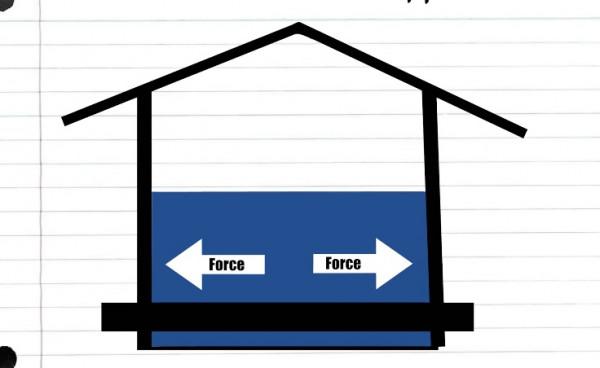 外國博主造了座房子之後灌滿水，就為體驗金魚在魚缸裡的生活