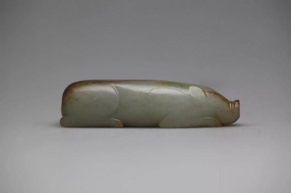 甘肅琳隆雅齋||漢代玉握豬 甘肅琳隆雅齋||漢代玉握豬