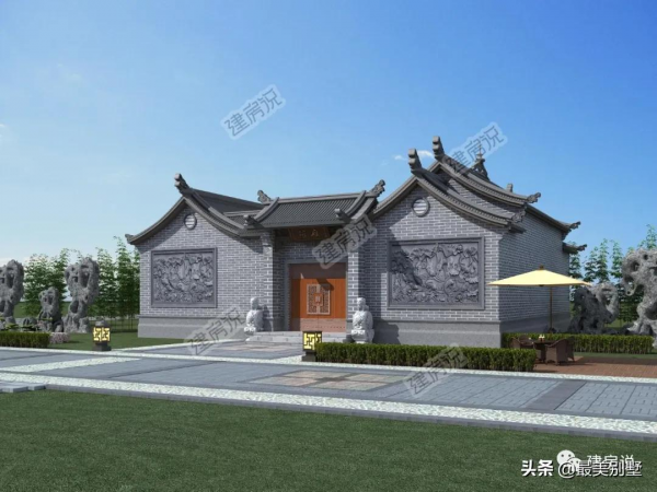 一層中式別墅，24萬建一棟，輕鬆圓你國風夢