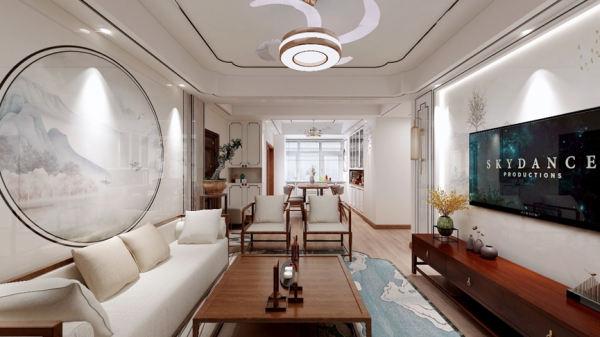 130㎡新中式風，三代人溫馨祥和的家居氛圍