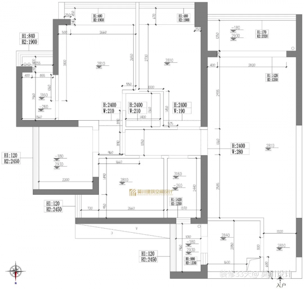 107㎡三室兩廳，一股復古度假的優雅與慵懶