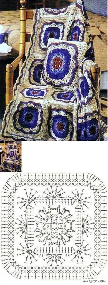 自從學會了鉤方格小花片，家裡大大小小的物件再也沒人比得上