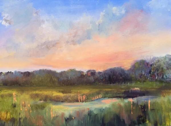 比利時女畫家伊芙&CenterDot;米勒粉彩畫中的天空之美，風景中最具情感