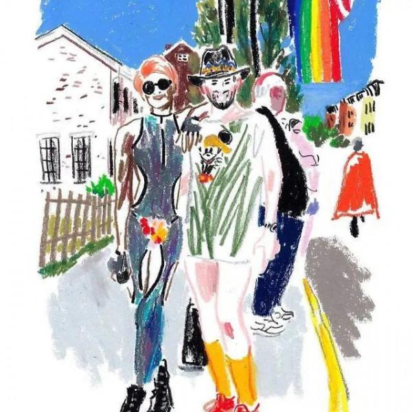 時尚插畫師Damien Florébert Cuypers繪製出隨性而自由的時尚插畫