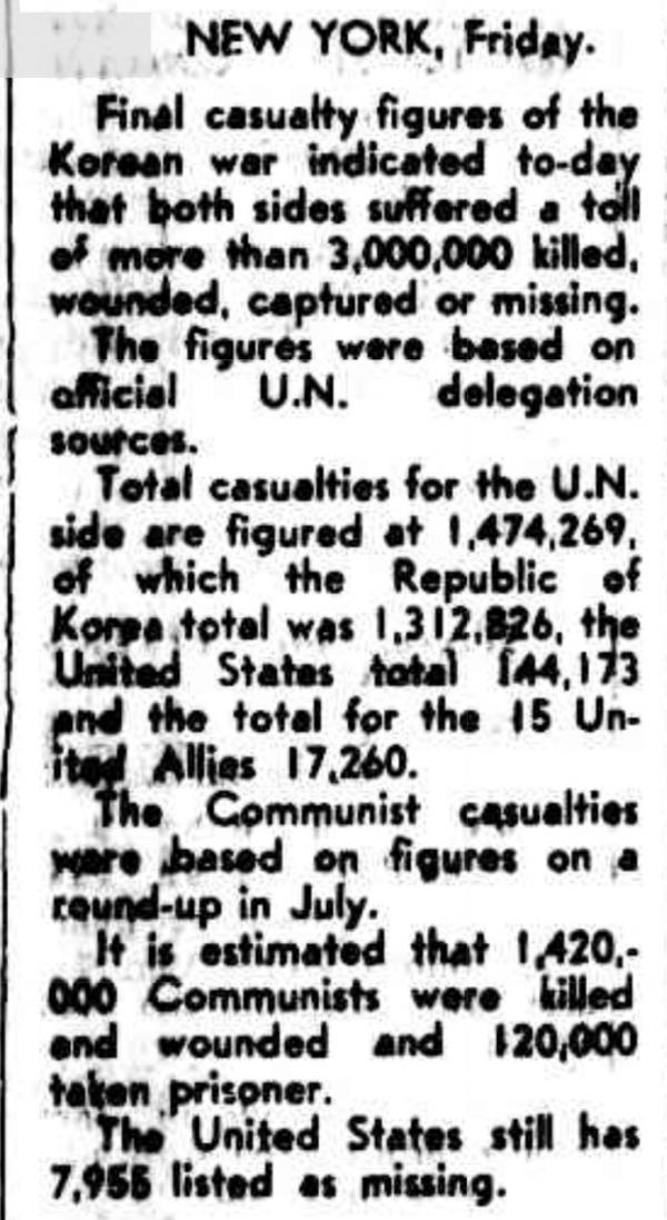 朝鮮戰爭三年期間,美軍究竟傷亡多少?也許陳賡說出了真實資料 朝鮮戰爭三年期間,美軍究竟傷亡多少?也許陳賡說出了真實資料