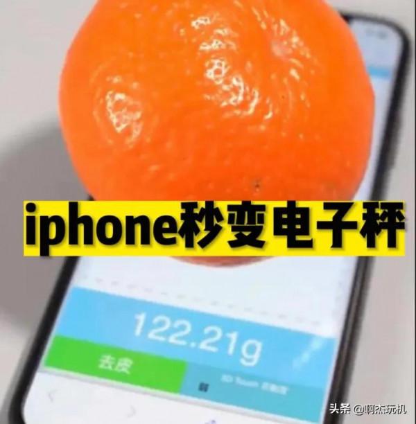 iphone變成電子秤：秤水果