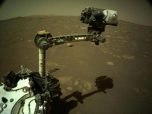 5500萬公里外，毅力號傳回真實照片，岩石清晰可見，火星一片荒涼